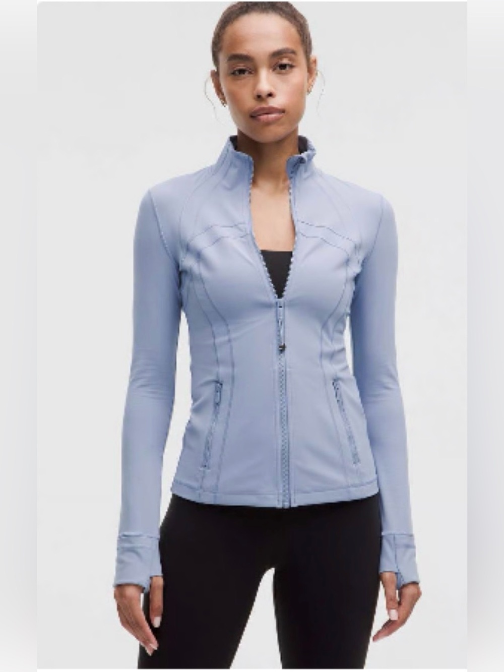 lululemon Define Jacket Nulu Blue Gray Size 14